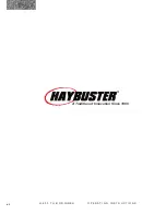 Preview for 10 page of DuraTech Industries HAYBUSTER H-800 Operating Instructions And Parts Reference