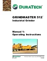 Duratech GRINDMASTER 512 Manual предпросмотр