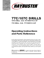 Preview for 3 page of Duratech HAYBUSTER 107C DRILL Operating Instructions And Parts Manual