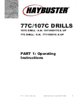 Preview for 9 page of Duratech HAYBUSTER 107C DRILL Operating Instructions And Parts Manual