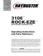 Предварительный просмотр 3 страницы Duratech Haybuster 3106 ROCK-EZE Operating Instructions And Parts List Manual