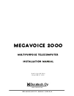 Duratech megavoice 2000 Installation Manual предпросмотр