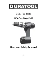 Duratool 22-13810 User Manual preview