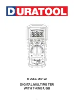 Duratool D03122 Manual preview