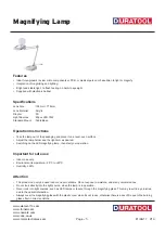 Preview for 1 page of Duratool DT000093 Quick Start Manual