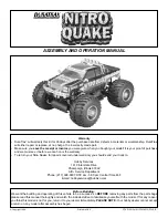 Duratrax Nitro Quake Assembly And Operation Manual preview