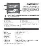 Duratrax Onyx 200 User Manual preview