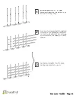 Предварительный просмотр 3 страницы DuraTrel Melrose Trellis 11191 Assembly Instruction Manual