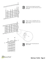 Предварительный просмотр 4 страницы DuraTrel Melrose Trellis 11191 Assembly Instruction Manual