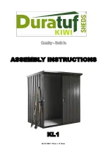 Duratuf KIWI KL1 Assembly Instructions Manual предпросмотр