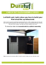 Preview for 2 page of Duratuf KIWI SHEDS KS1 Assembly Instructions Manual