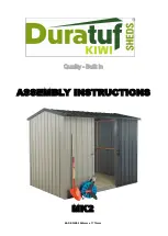 Preview for 1 page of Duratuf KIWI SHEDS MK2 Assembly Instructions Manual