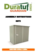 Preview for 1 page of Duratuf Guardian Sheds GS73 Assembly Instructions Manual