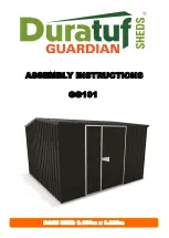 Preview for 1 page of Duratuf Gurdian Sheds GG101 Assembly Instructions Manual