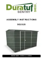 Duratuf SG2525 Assembly Instructions Manual preview