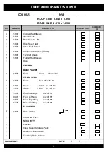 Preview for 3 page of Duratuf TUF 800 Assembly Instructions Manual