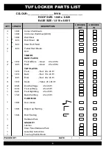 Preview for 3 page of Duratuf TUF LOCKER Assembly Instructions Manual