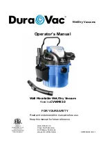 DURAVAC CVWM510 Operator'S Manual preview