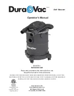 DURAVAC EATC608S 0401 Operator'S Manual preview