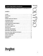 Preview for 3 page of DuraVent polypro Installation Instructions Manual