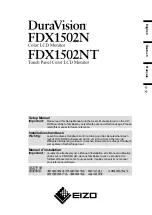 Preview for 1 page of DuraVision FDX1502N Setup Manual