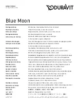 DURAVIT Blue Moon 760143 Mounting Instructions preview