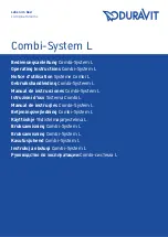 DURAVIT Blue Moon Combi-System L 760143000CL1000 Operating Instructions Manual preview