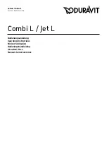 DURAVIT Combi Jet L Operating Instructions Manual preview