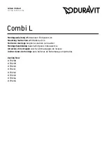 Preview for 1 page of DURAVIT Combi L Darling New 710238 Mounting Instruction