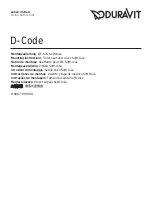 Preview for 3 page of DURAVIT D-Code 0067390000 Mounting Instructions