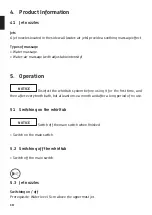 Preview for 15 page of DURAVIT D-Code 760137000JP1000 Operating Instructions Manual