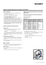 DURAVIT D16056 Quick Start Manual preview