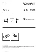 DURAVIT Delos DL 030C Installation Instructions Manual preview