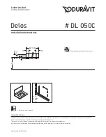 DURAVIT Delos DL 050C Installation Instructions Manual preview