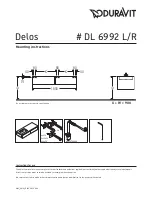 Preview for 1 page of DURAVIT Delos DL 6992 L Mounting Instructions