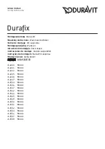 Preview for 1 page of DURAVIT Durafix 2220.90000 Mounting Instructions