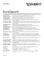 DURAVIT DuraSquare 760426 Mounting Instructions preview