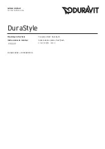 Предварительный просмотр 1 страницы DURAVIT DuraStyle 0935200005 Mounting Instructions