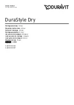 DURAVIT DuraStyle Dry 2808300000 Mounting Instructions preview