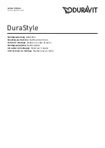 DURAVIT DuraStyle DS 1238 L Mounting Instructions preview