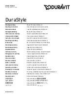 Preview for 1 page of DURAVIT DuraStyle Rimless 2559090000 Mounting Instructions