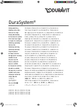 DURAVIT DuraSystem WD1011 000 000 Mounting Instructions предпросмотр