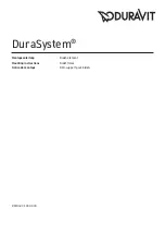 Предварительный просмотр 1 страницы DURAVIT DuraSystem WD4001 000 000 Mounting Instructions