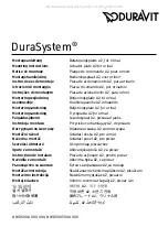 DURAVIT DuraSystem WD5006 000 000 Mounting Instructions предпросмотр