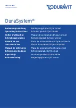 DURAVIT DuraSystem WD5006 013 000 Operating Instructions Manual предпросмотр