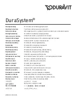 DURAVIT DuraSystem Mounting Instructions предпросмотр