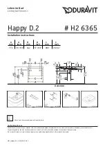 DURAVIT Happy D.2 Installation Instructions Manual предпросмотр