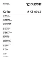 Preview for 1 page of DURAVIT Ketho KT 0062 Mounting Instructions