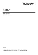 DURAVIT Ketho KT 7530 Installation Instructions Manual preview