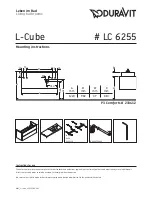 DURAVIT L-Cube LC 6255 Mounting Instructions preview